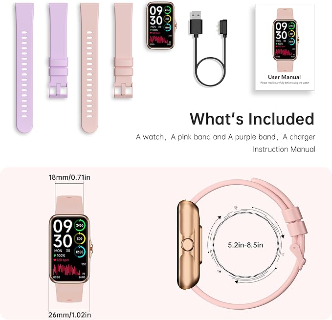 JYUAJOI Fitness Tracker with 24/7 Continuous Heart Rate, Blood Oxygen Monitor - Image 6