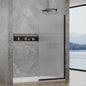 36"x76" Fixed Glass Shower Door, 3/8" Thick Fluted Privacy Tempered Glass by YTSAHSTT