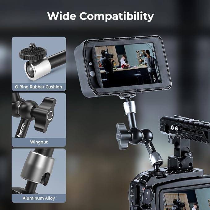 SMALLRIG 5.5-inch Magic Arm 2-Pack, Articulating Adjustable Friction Arm Mount - Image 6