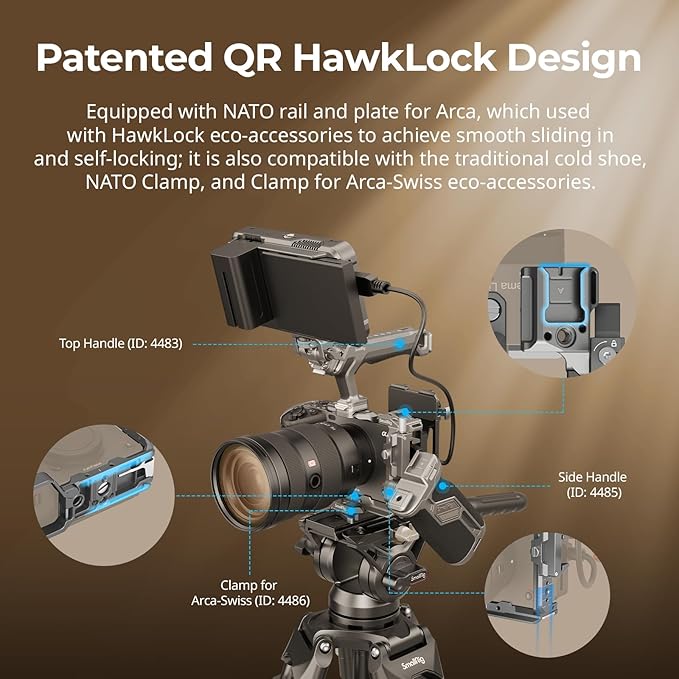 SmallRig FX3 / FX30 HawkLock Quick Release Camera Cage Kit - Image 4