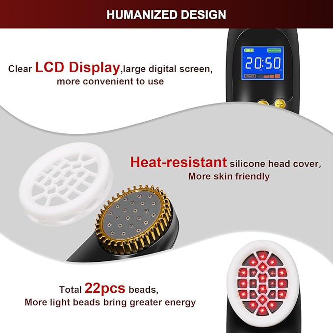 Red Light Therapy Device Wand, Near Infrared Light Therapy - Image 3