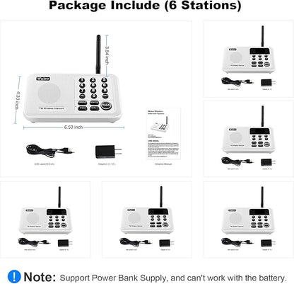 Wuloo Intercoms Wireless for Home 5280 Feet Range 10 Channel 3 Code, Wireless - Image 7