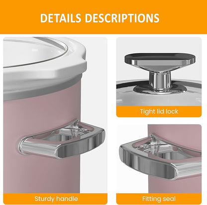 Sunvivi 2 Quart Slow Cooker, Small Slow Cooker - Image 5