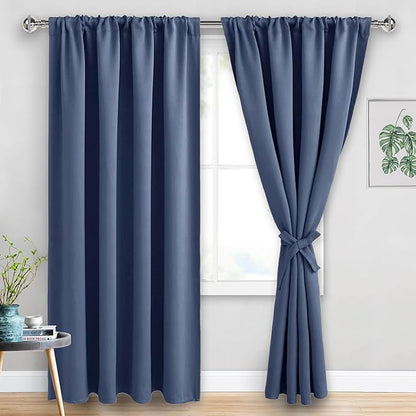 JIUZHEN Blackout Curtains for Bedroom by JIUZHEN