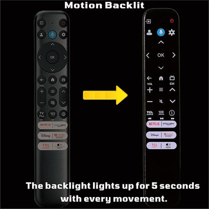 B BraiNice Universal Remote for All TCL TV Remote Replacement, Motion Backlit - Image 4