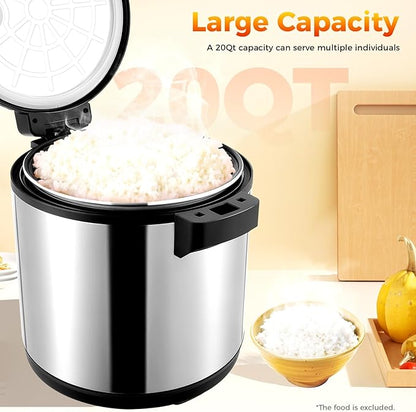 Commercial Rice Warmer, 100 Cup Electric Heavy Duty Food Warmer - Image 2