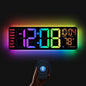 16" Digital Wall Clock with Night Light, Digital Clock with RGB Colors Changing by YISILE