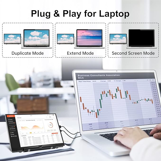 HAMTYSAN Raspberry Pi Screen, 7 Inch Portable Monitor External Display 800x480 - Image 4