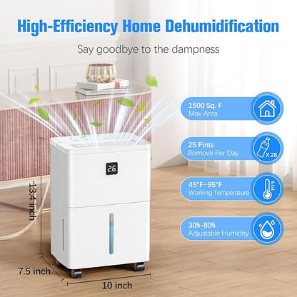 DEVERSE Max 25 Pints Dehumidifier - Image 2