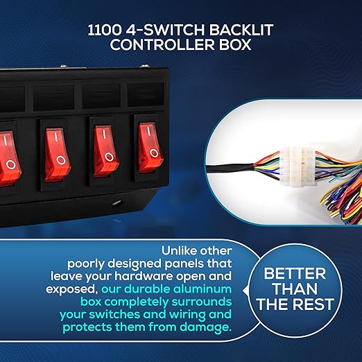 Ultra Bright Lightz 1100 4-Switch Backlit Controller Box | Emergency Vehicle - Image 7