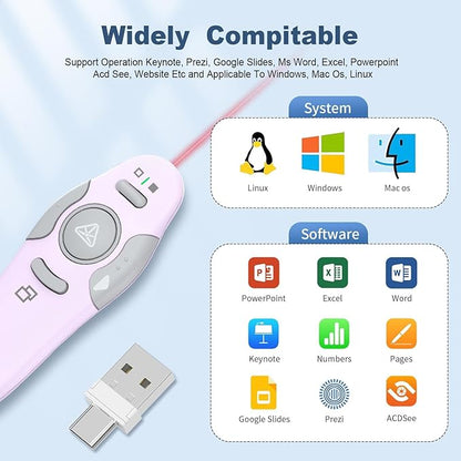 QUI Presentation Clicker Wireless Presenter Remote Clicker - Image 6