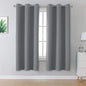 DUALIFE Medium Grey Blackout Curtains by DUALIFE