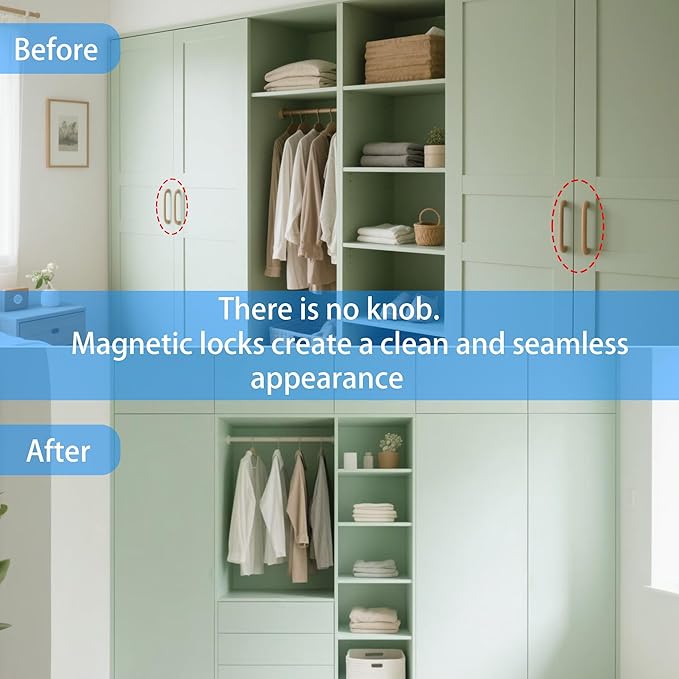 15 Pack Push to Open Cabinet Hardware, Touch Latches - Image 5