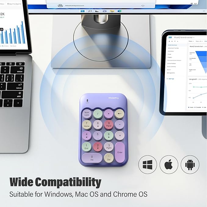 MOFII Cute Colorful Wireless Number Pad - Image 3