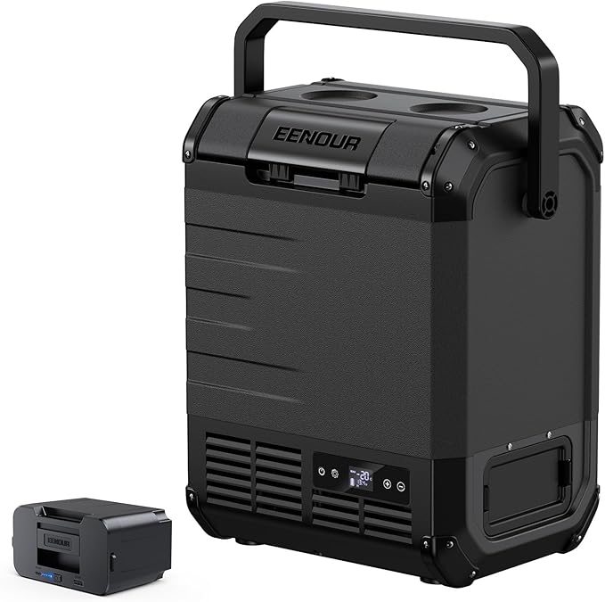 EENOUR D10 12 Volt Car Refrigerator, Portable Freezer 10.6Qt/10L, Compressor by EENOUR