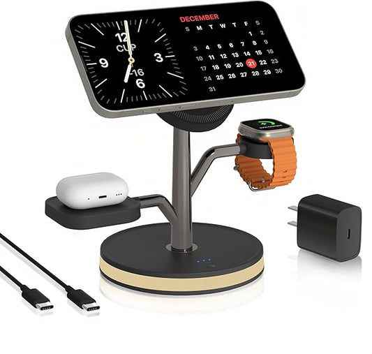 3 in 1 Charging Station for Apple Devices, Fast Charging Magsafe Charger Stand by AitekPowermagsafecharger