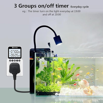 KETOTEK KTTS02 Digital Timer Outlet Plug in Timer Switch Socket Indoor Infinite - Image 3