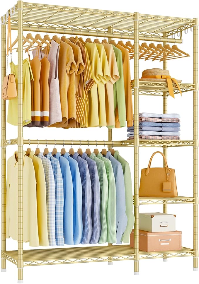 Ulif F2 Clothes Rack, 5 Tiers Heavy Duty Garment Rack by Ulif