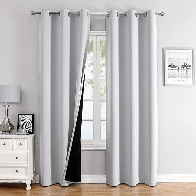 ChrisDowa 100% Blackout Curtains 84 inch Long by ChrisDowa