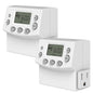 ENERLITES Heavy Duty Programmable Digital Plug-in Timer by Enerlites