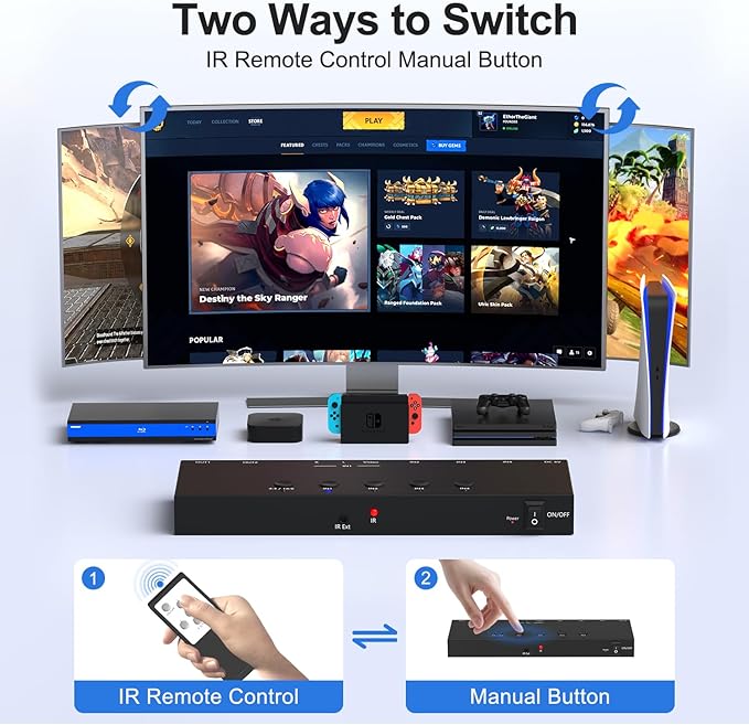 ZUZONG Switcher Splitter Support 4:3/16:9 Switching - Image 6