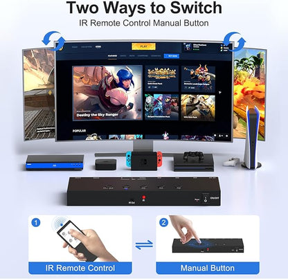 ZUZONG Switcher Splitter Support 4:3/16:9 Switching - Image 6