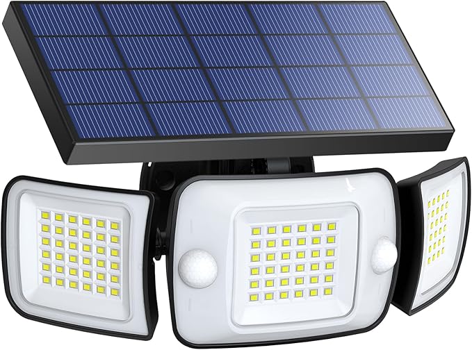 intelamp Solar Outdoor Lights, 6000mAh Motion Sensor by IntelampSolarLightingArtist