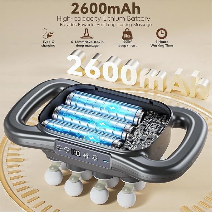 Cexovil 16-Head Massage Gun, 2026 Upgrade Deep Tissue Percussion Massager - Image 3