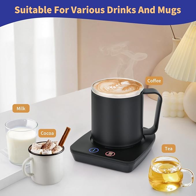 VOBAGA Coffee Mug Warmer with 15oz Mug Set, Electric Coffee Cup Warmer with - Image 5