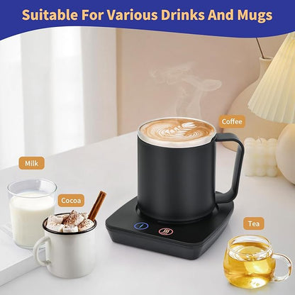 VOBAGA Coffee Mug Warmer with 15oz Mug Set, Electric Coffee Cup Warmer with - Image 5