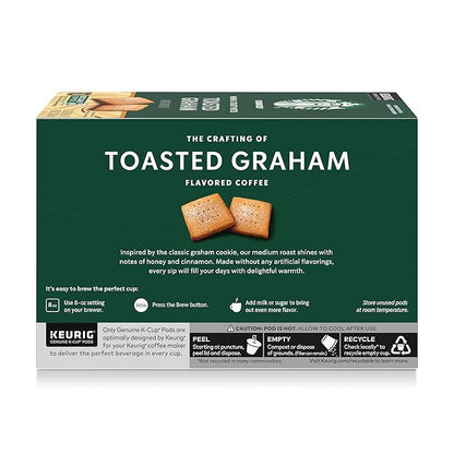 Starbucks K-Cup Coffee Pods, Flavored Hot or Iced Coffee, Toasted Graham - Image 9