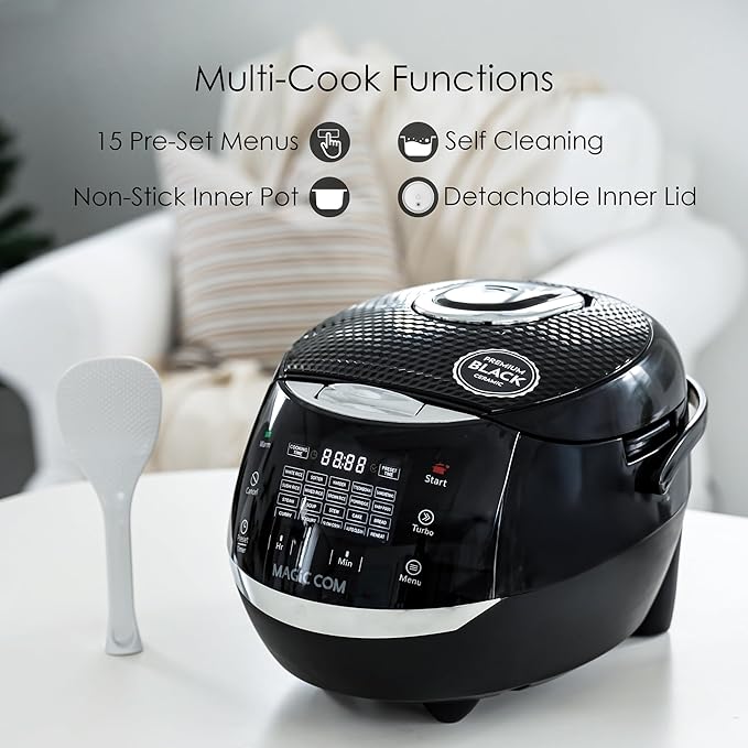 MAGiC COM multi-Functional Digital Rice Cooker 10 Cup Uncooked, 15-in-1 - Image 4