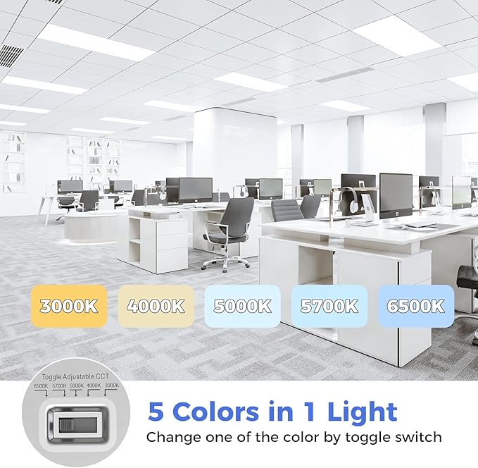 AIKVSXER 30 Pack 2x4 LED Flat Panel Light - Image 2