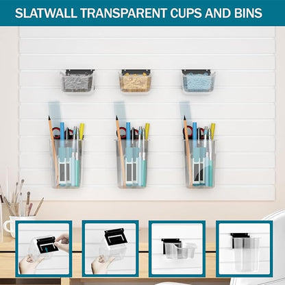 Daanxw 12 Packs Slatwall Accessories, Includes 6 Packs of Slatwall Boxes and 6 - Image 3