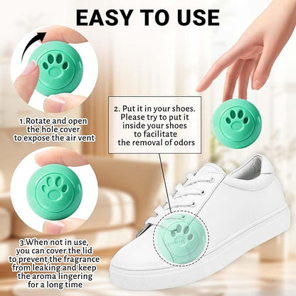 STRN Sneaker Deodorizer Balls 8 Packs Cotton Scent Shoe Odor Elimination - Image 3
