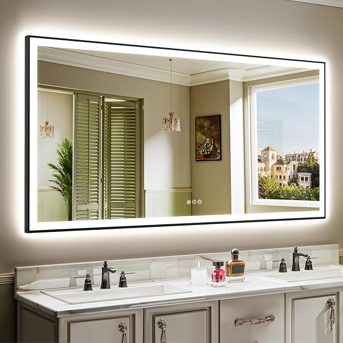 YEELAIT 72x36 Inch LED Bathroom Mirror by YEELAIT