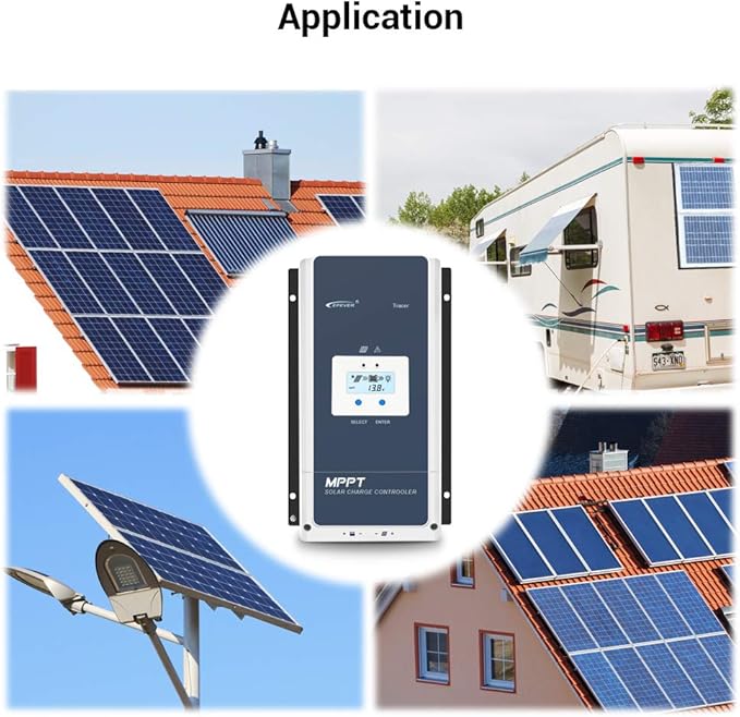 EPEVER 80A MPPT Solar Charge Controller 12V/24V/36V/48V Auto Max.PV 150V Input - Image 7