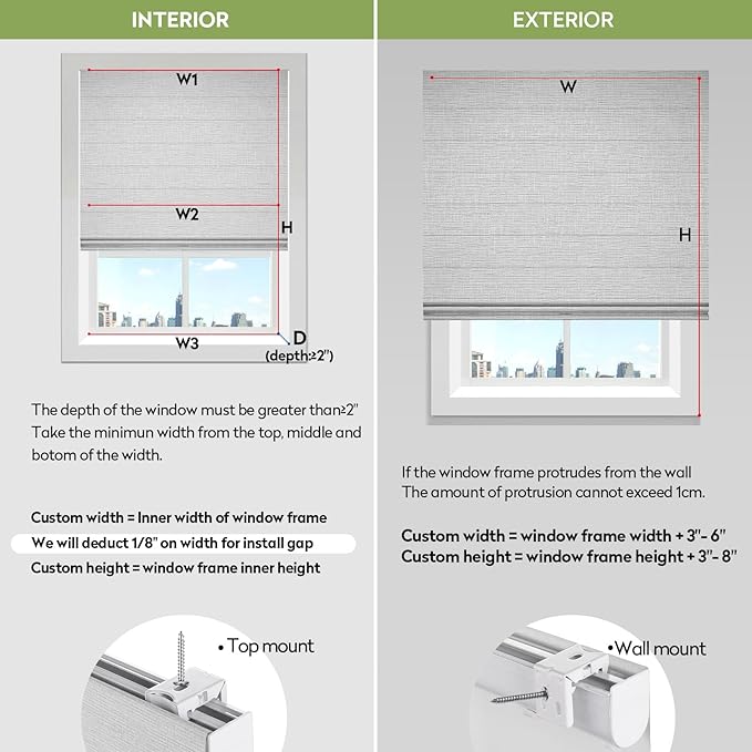 ZSTARR Smart Roman Shades Rechargeable Motorized Blinds - Image 6
