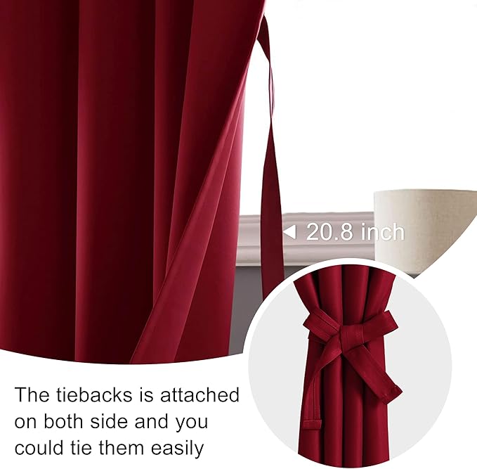 JIUZHEN Short Blackout Curtains - Image 5