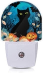 Axxitude Halloween Black Cat Bat Pumpkins Night Lights Plug into Wall by Axxitude