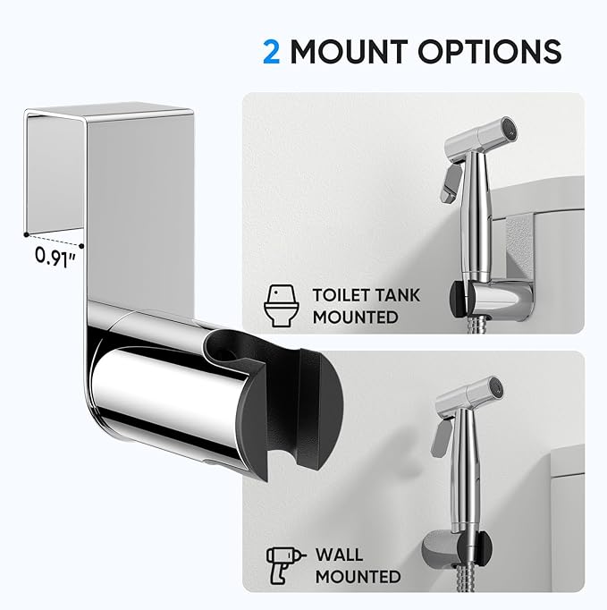 Arofa Chrome Handheld Bidet Sprayer - Image 6