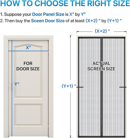 Heavy Duty Door Screen Magnetic Closure, LOVIGA Thickened Fiberglass Screen - Image 7