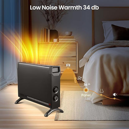 Convection Panel Heater, 1500W Freestanding Portable Space Heater Quick Heat - Image 7