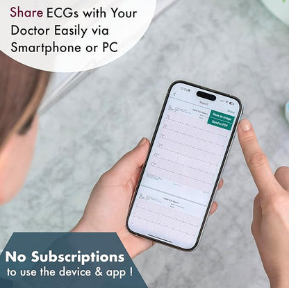 EMAY 6L Portable ECG Monitor | Record ECG and Heart Rate in 6 Channels | - Image 6