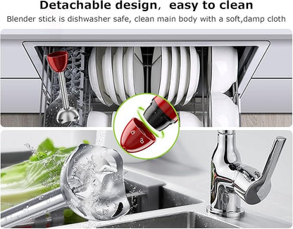 Bonsenkitchen Hand Blender, Immersion Blender - Image 7
