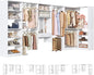 Unikito Closet System with Vanity Desk, 156”Modular Corner Closet Organizer by Unikito