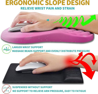 Hokafenle 2 in 1 Ergonomic Mouse Pad Wrist Support & Wrist Rest - Image 5