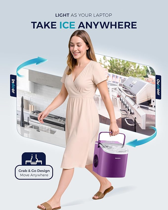 EUHOMY Countertop Ice Maker Machine - Image 4