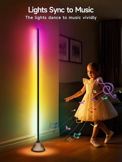 Tyute Corner Floor Lamp, Smart RGB LED Corner Lamp - Image 4