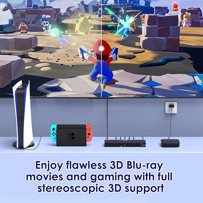 8K@60Hz HDMI 2.1 Switch 5 in 1 Out, 48Gbps Ultra HD 4K 120Hz, HDR10/Dolby Vision - Image 6